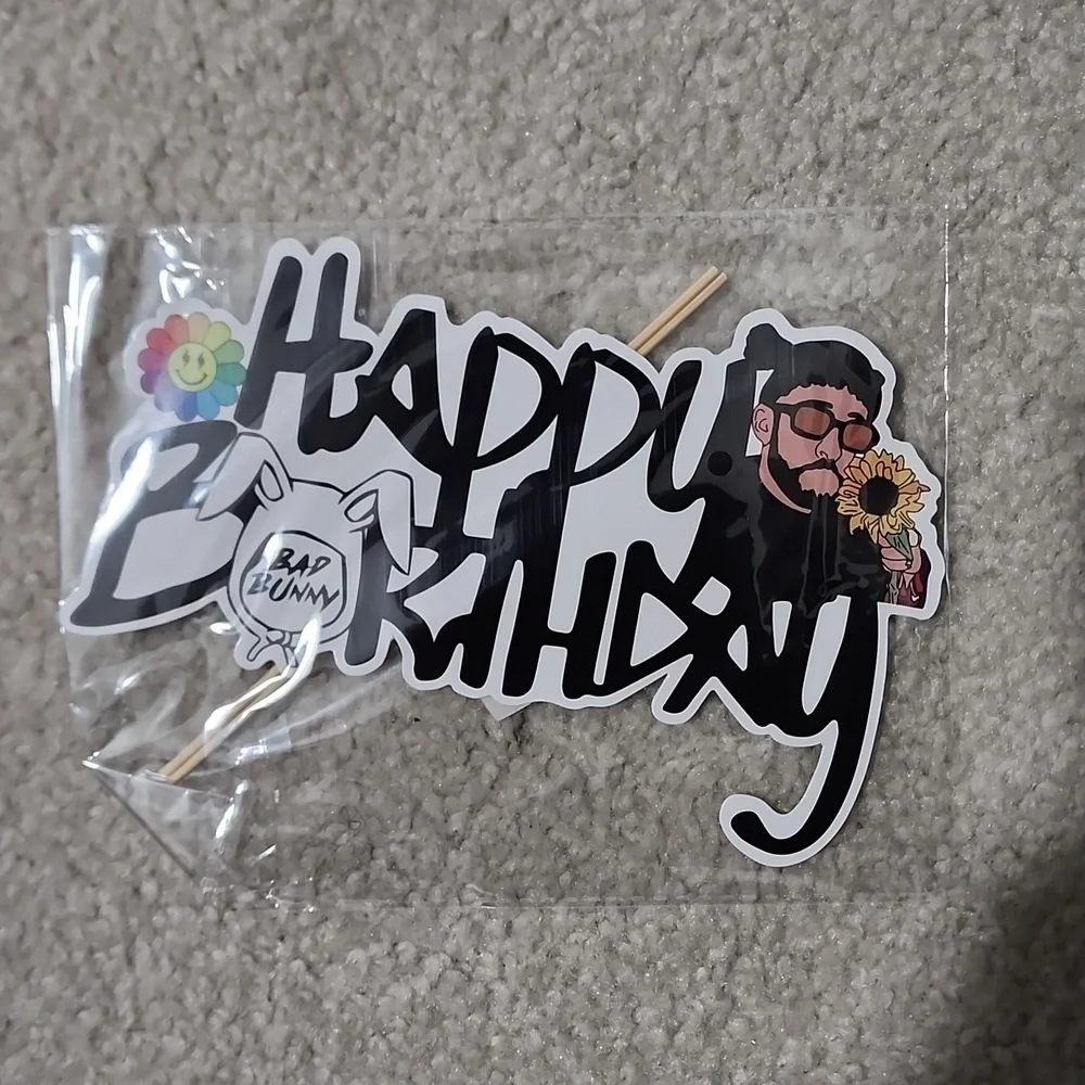Bad Bunny Theme Happy Birthday Party Kit